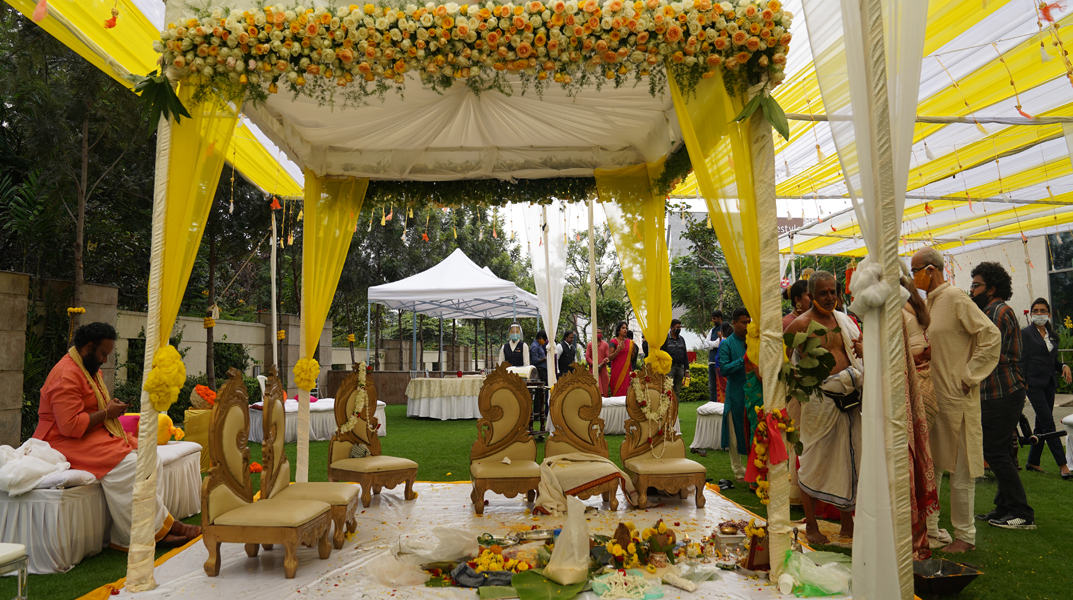 intimate indian wedding
