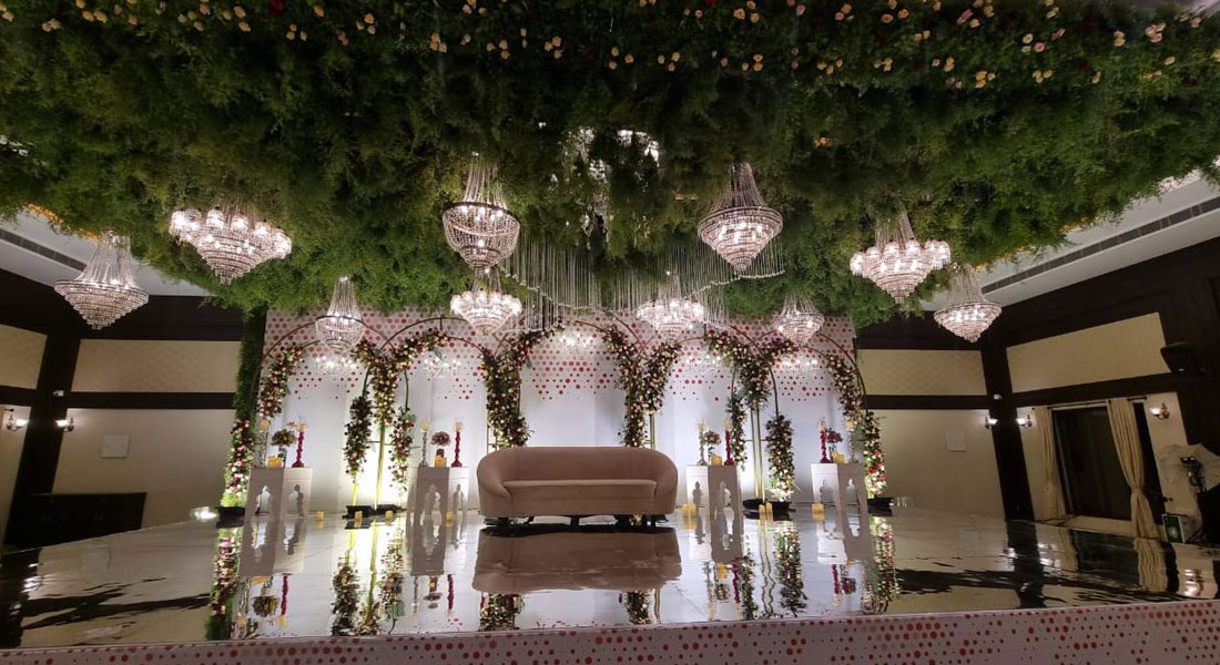 flower wedding stage decoration